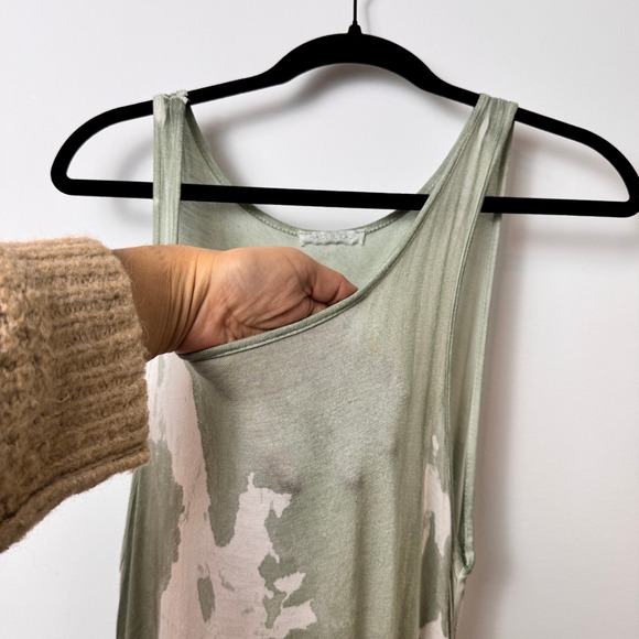 TieDye Handkerchief Hem Maxi Dress Asymmetric Cotton Boho Lagenlook Italy Resort - Picture 8 of 13